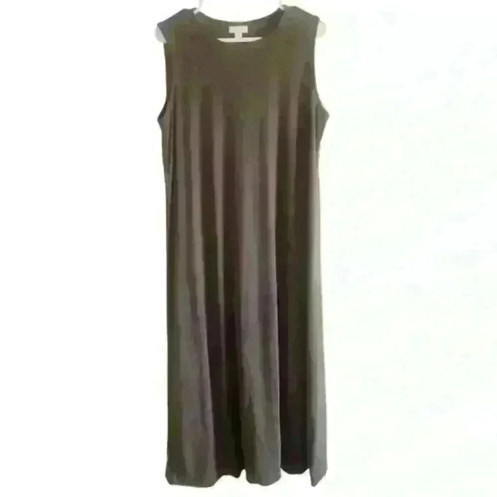 J. Jill Pure Jill Mauve/Gray Ribbed Dress Size large